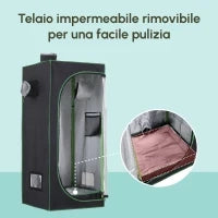Tenda da Coltivazione Idroponica in Mylar e Oxford 600D per Riflettere la Luce grow box grow tenda 60x60x140 cm