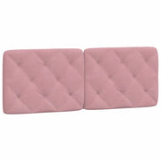 Cuscino Testiera Rosa 140 cm in Velluto CFW7606154