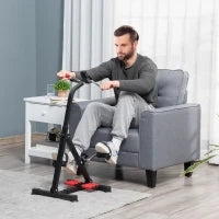 Pedaliera per Braccia e Gambe con Schermo LCD, Altezza e Resistenza Regolabile, 56x44-56x75-97 cm
