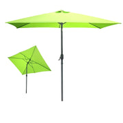 Ombrellone reclinabile rettangolare verde mela 200x300x250 cm – Tela 180 g/m² idrorepellente