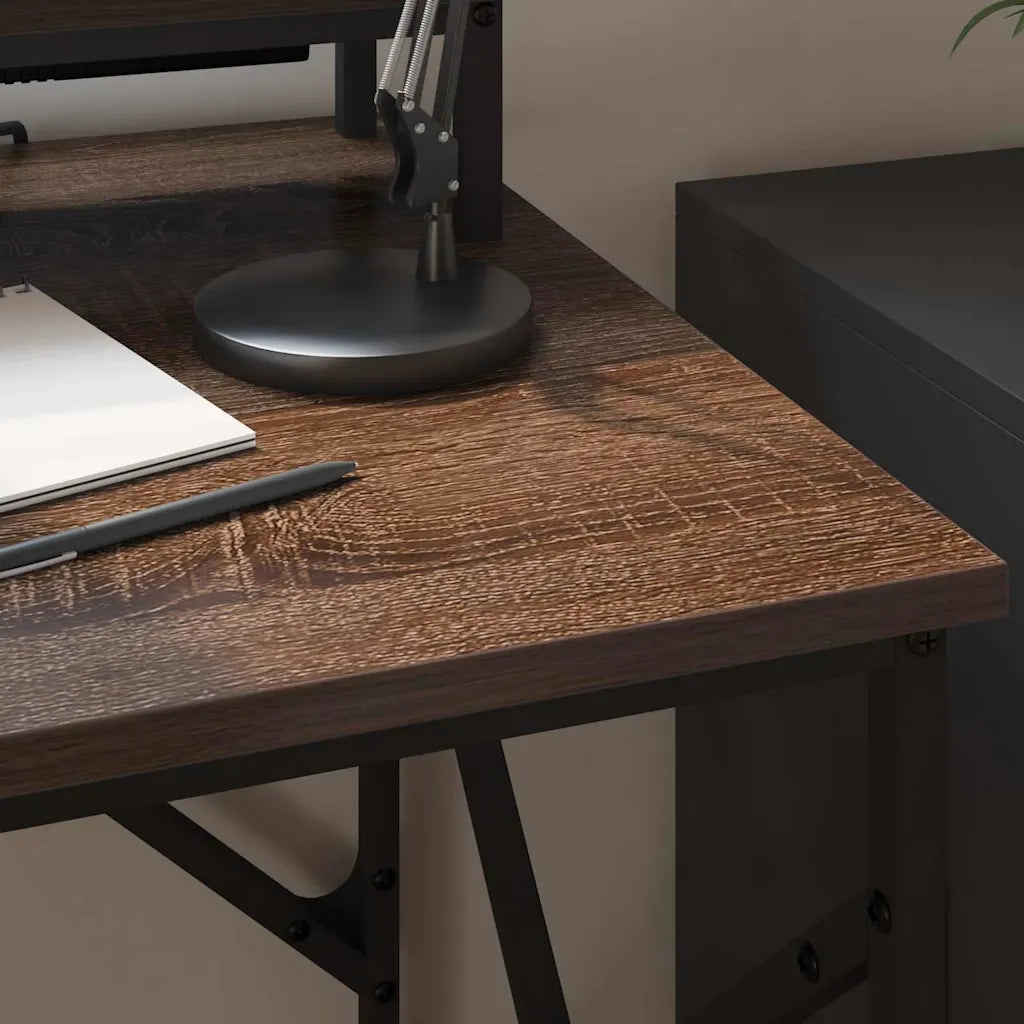 Scrivania Rovere Marrone 100 x 50 x 86,5 cm Legno multistrato 859399