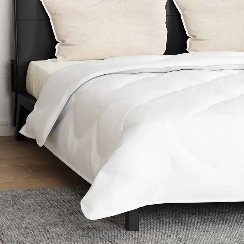 vidaXL Piumone con cuscino 3 pcs Bianco 240 x 200 cm Microfibra