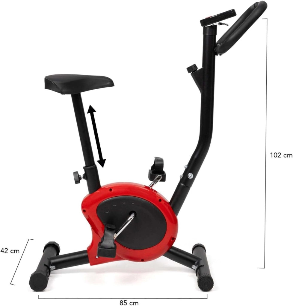 Bicicleta estática Ajustable con pantalla LCD multifunción