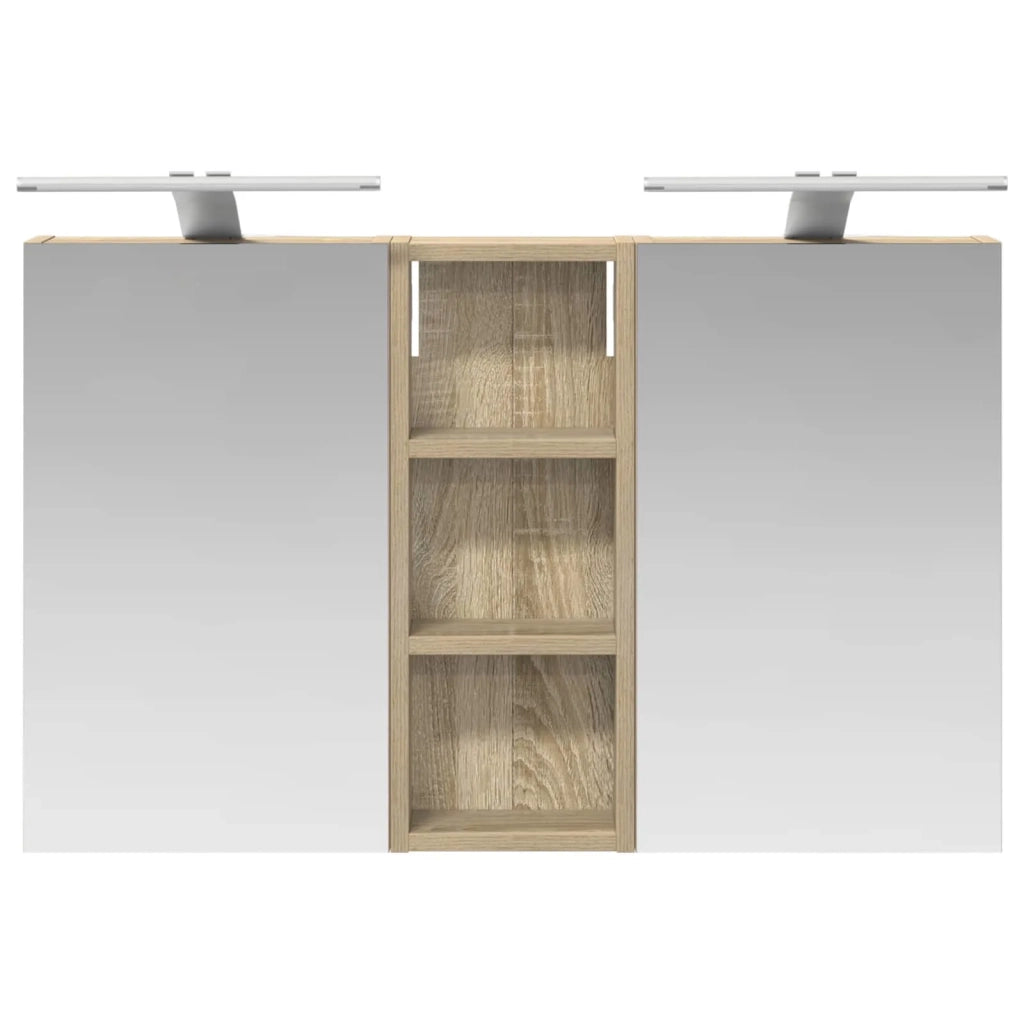 Set di Armadi da Bagno | Armadio da bagno con lo scaffale 3 pz 80 x 10,5 x 50 cm
