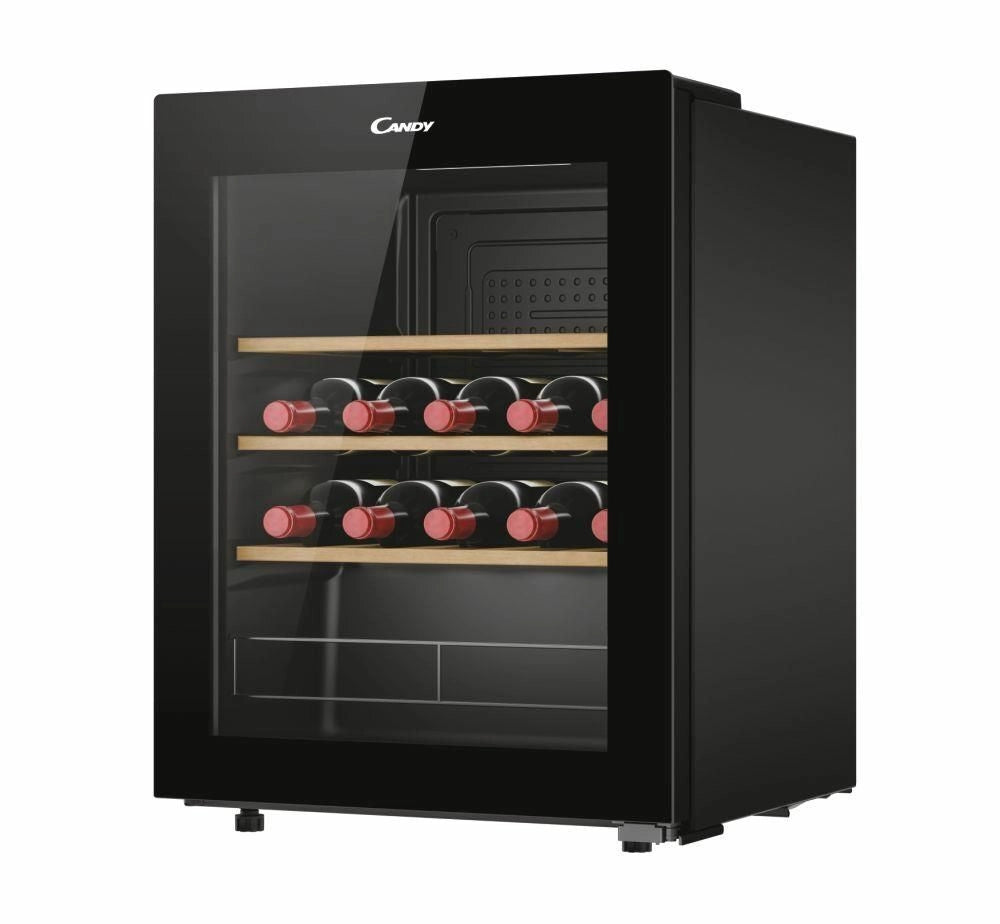 Candy CWC023 DiVino Cantinetta Vini Libera Installazione 23 Bottiglie 62 L Classe G Wi-Fi Ripiani Legno Anti UV colore Nero