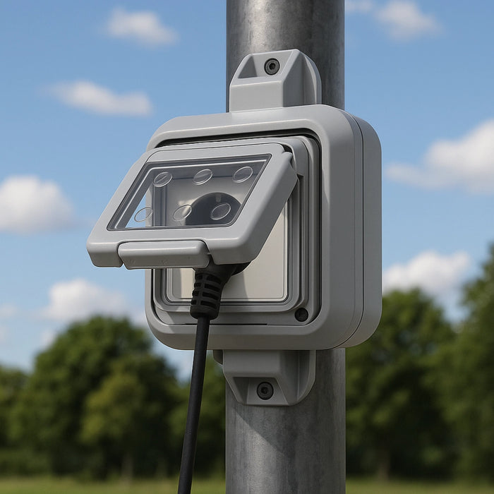 Gewiss 27057 contenitore stagno da palo 3 moduli ip55 grigio chiaro