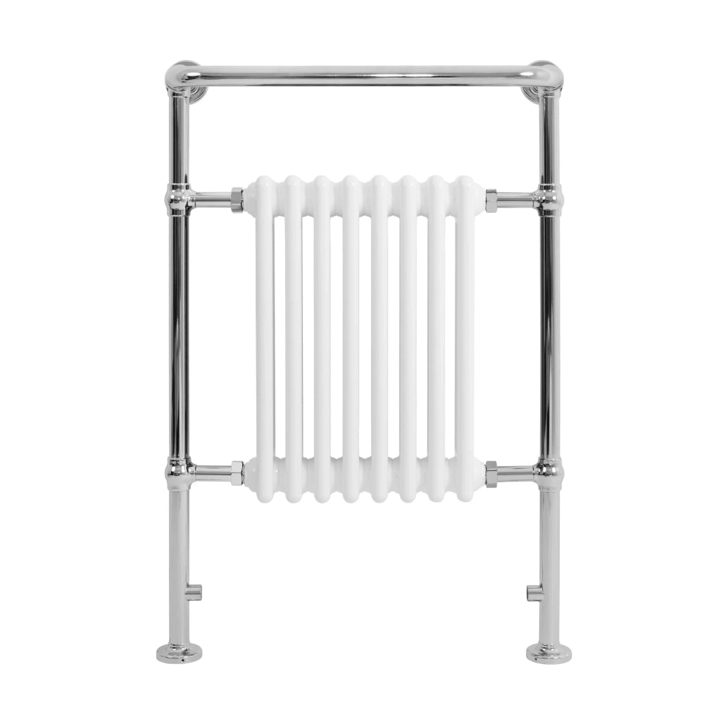 Radiatore Bagno Tradizionale 950x660mm Bianco Cromato Scaldasalviette