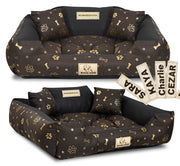 AIO FACTORY 115x95 cm KINGDOG Cuccia per cani impermeabile personalizzabile Golden Bones