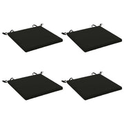 Cuscini per Sedia in 4 Pezzi SOEST 4 pz 100% Poliestere Nero 944339
