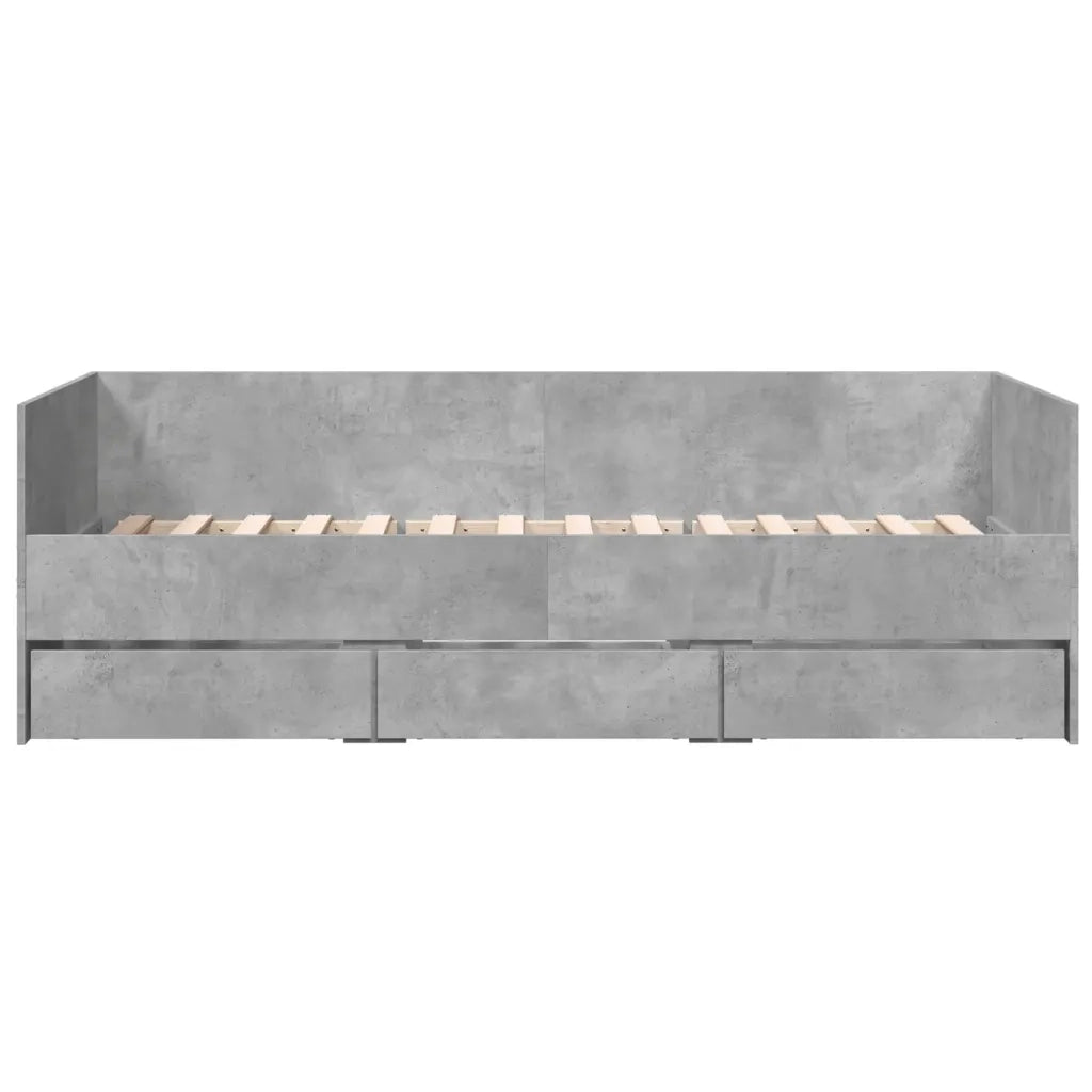 Divano Letto con Cassetti senza Materasso 100x200 cm 3280814