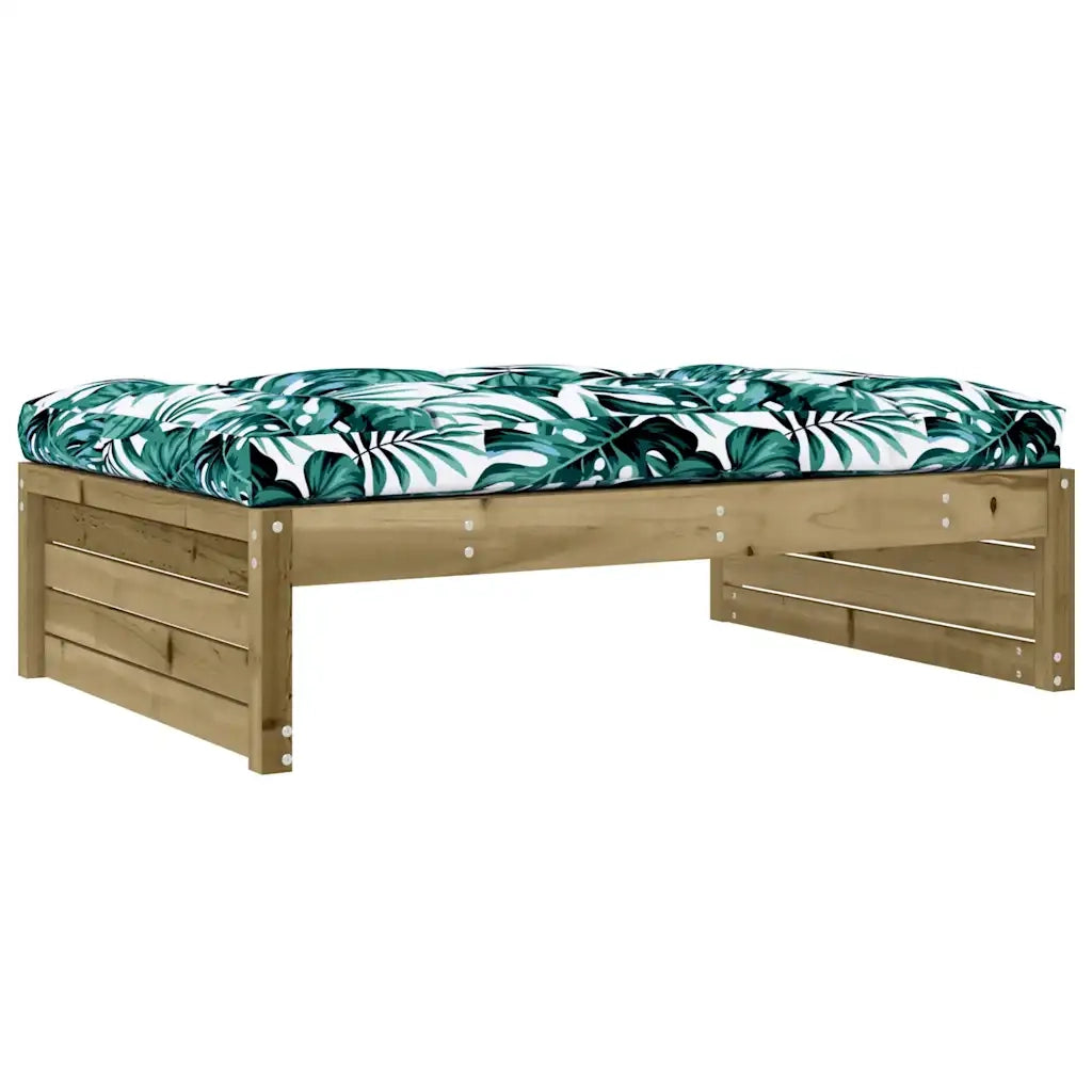 Sedia da giardino-Poggiapiedi da Giardino 120x80 cm in Legno Impregnato di Pino 789984