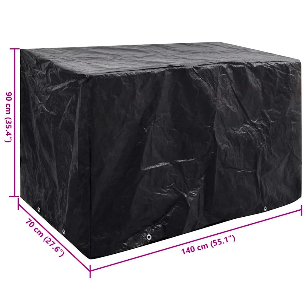 Copertura per Mobili da Giardino con 8 Occhielli 140x70x90 cm