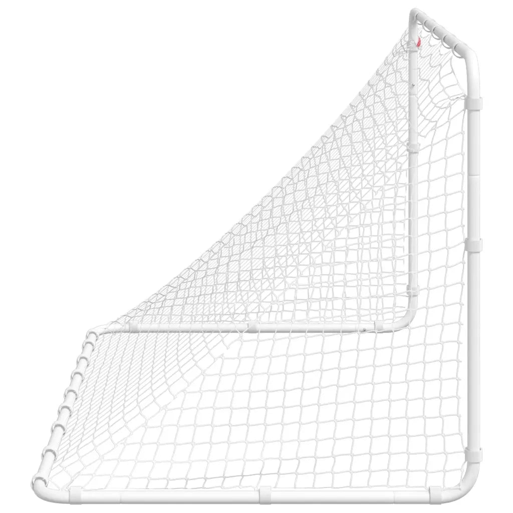 Porta da calcio bianca 122x81x81 cm in acciaio 4007966
