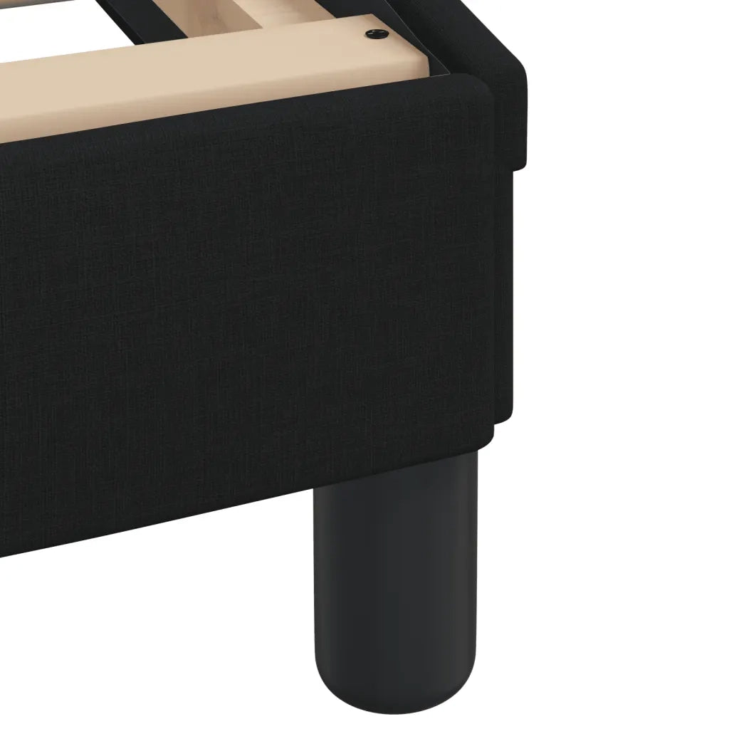 Letto con Materasso Hvar Nero 160x200 cm in Tessuto 3208543