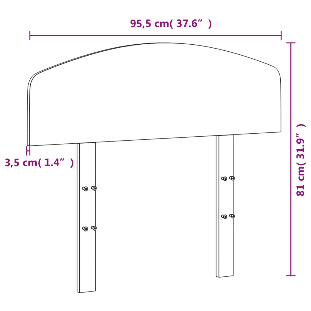 Testiera | Testata 90 cm in Legno Massello di Pino