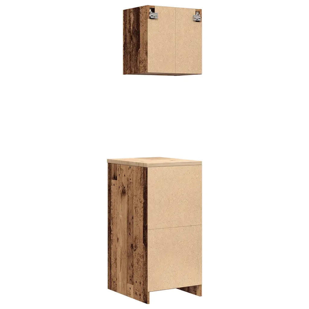 Armadi da Garage 2 pz Legno Antico in Legno Multistrato CFW4227228