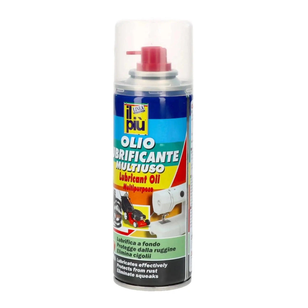 OLIO LUBRIFICANTE SPARY PROTEGGE DALLA RUGGINE RIMUOVE I CIGOLI OTTIMA PER INGRANAGGII E CERNIERE 200 ML