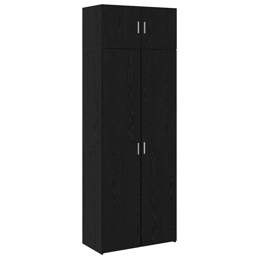 Armadio 3 pcs Rovere Nero