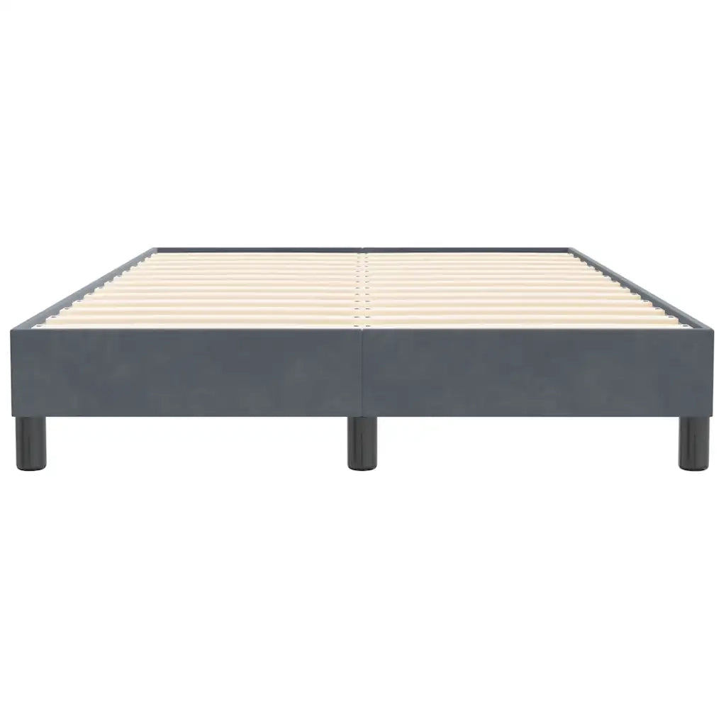 Giroletto senza Materasso Grigio Scuro 120x210 cm Velluto 4101350