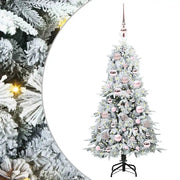 Albero di Natale | Decorazioni natalizie Artificiale con Rami Pieghevoli Bianco 120 cm