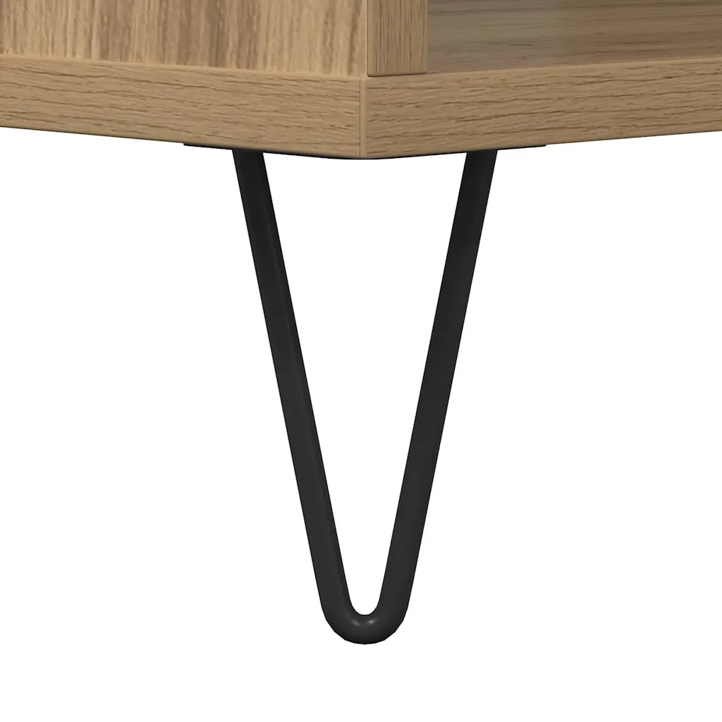 Tavolino da salotto rovere artigianale 60 x 50 x 40 cm 879610