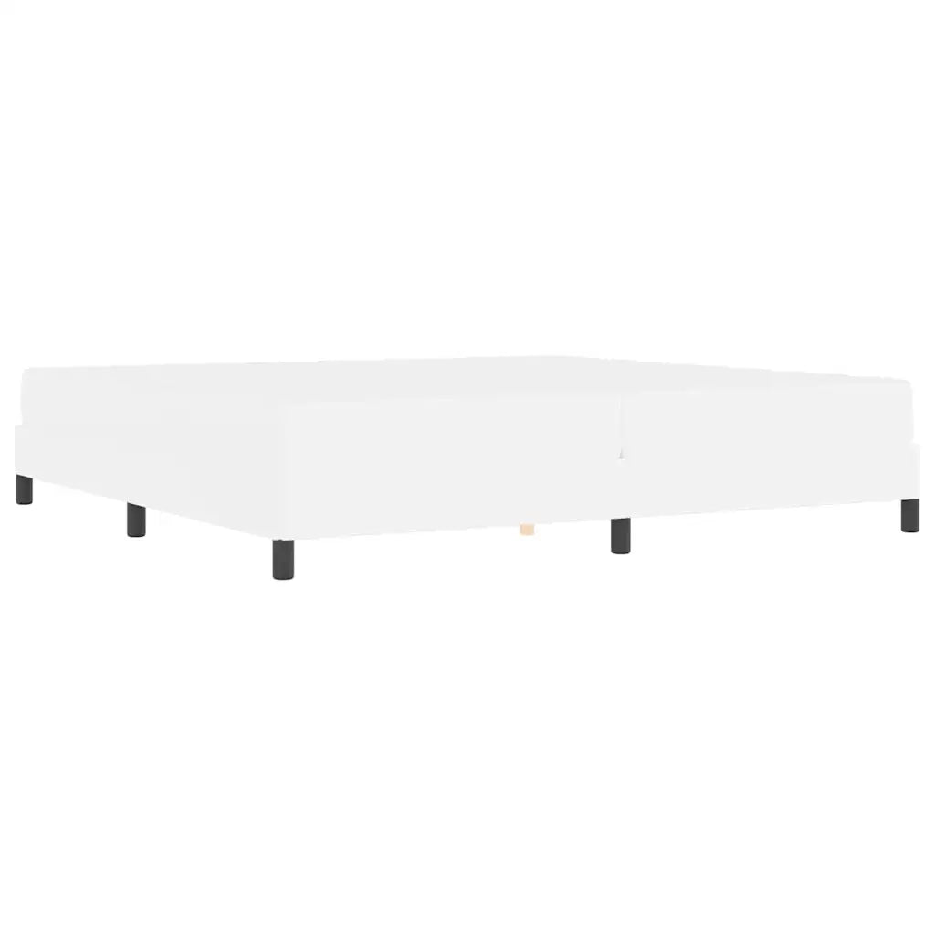 Struttura del letto Bianco Puro 200 x 200 cm Tessuto 3398649