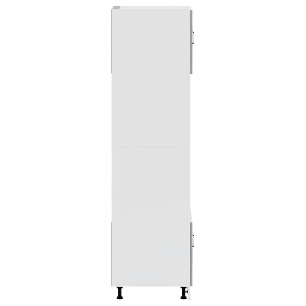Set di 2 mobili da forno classici 60 x 57 x 207 cm con piedini regolabili design salvaspazio in legno ingegnerizzato grigio cemento 02_0055720