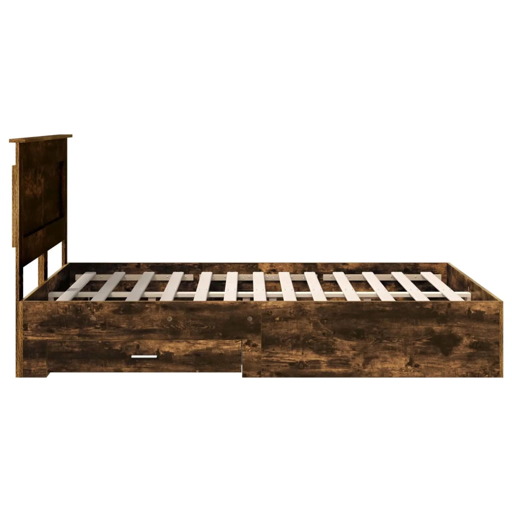 Struttura del letto con cassetto con testiera Legno multistrato 3410308