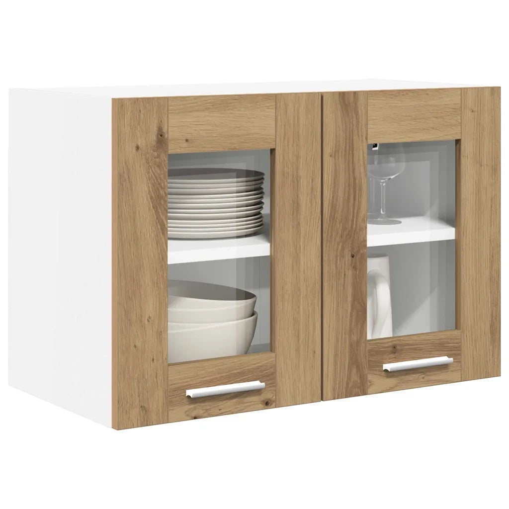 Armadio pensile Riga 2 pcs Rovere artigianale 60 x 31 x 40 cm