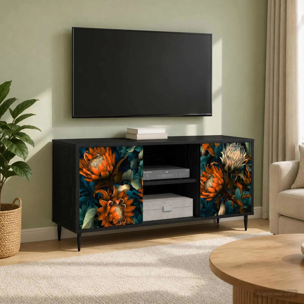 Mobile TV LOCHEM 102 x 33 x 51 cm Rovere Nero 8007050