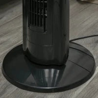 Ventilatore a Colonna 60W con 3 Velocità, 3 Modalità e Timer 8h, in ABS, Ø32x106.8 cm, Nero