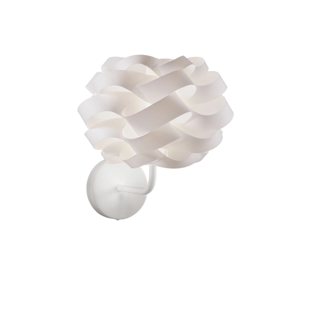 Applique Moderna Cloud Polilux ® Bianco E Metallo 1 Luce E14