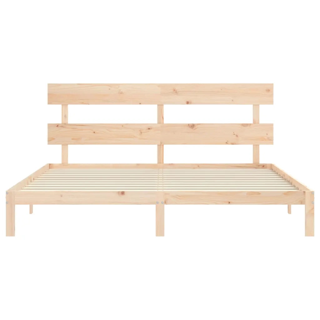 Giroletto senza Materasso 200x200 cm in Legno Massello di Pino 3193551