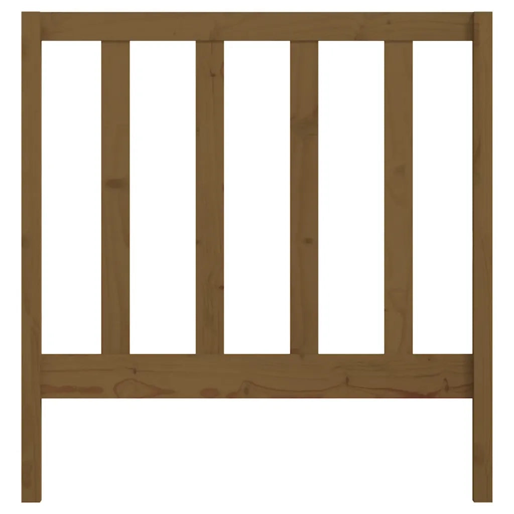 Testiera per Letto Miele 106x4x100 cm in Legno Massello di Pino