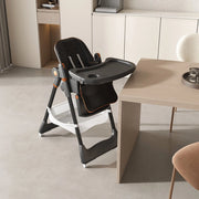 Sedia per bambini ¨C Minimal ¨C Nero, con ruote bloccabili e cintura di sicurezza 0-6 anni