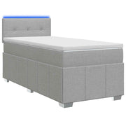 Letto box spring con materasso Grigio Chiaro 90 x 200 cm 3452586