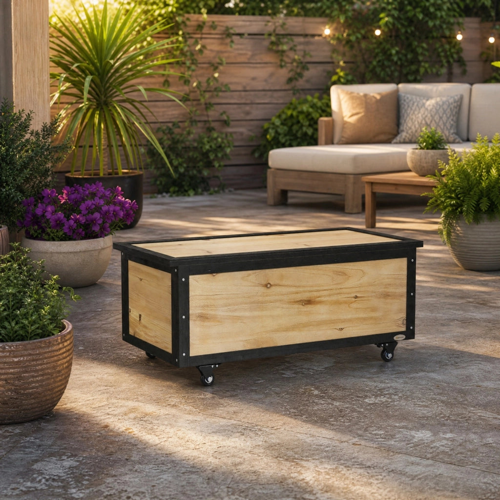 CASSETTONE PORTAOGGETTI 121 L 100x50x43 cm Legno Naturale