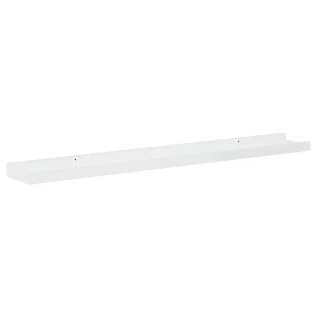 Mensole da Parete 2 pz Bianco Lucido 80x9x3 cm 326650