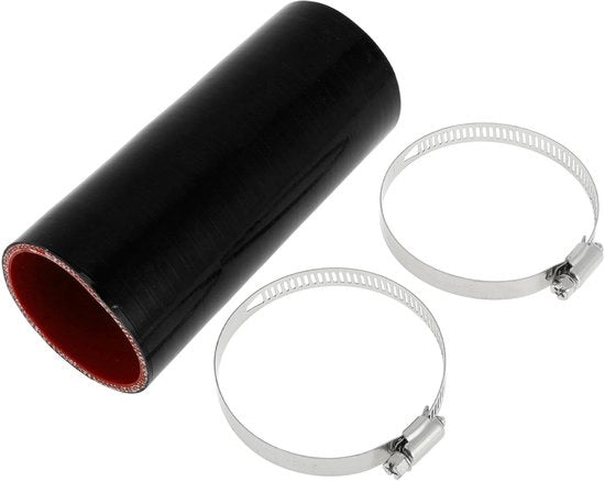 Cavo di raffreddamento in silicone 57 mm - Nero/Rosso - Con fermagli - Temperatura massima 300 °C - Diametro 4 mm - Tessuto a strati multipli - Cavo di raffreddamento