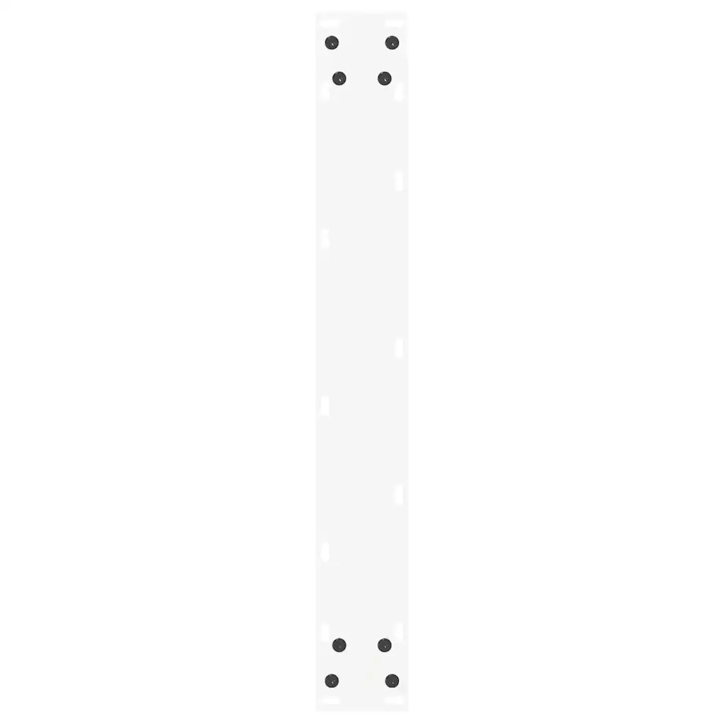 Gambe per tavolo da bar a forma di U 2 pz bianche 60x(100-101) cm in acciaio 4013237