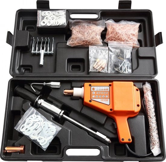 Set di foratura e staccatura 800W con 5 modalità di foratura e staccatura, martello a scorrimento 425 mm, adatto per acciaio di carbonio, acciaio inox, ferro, ghisa, acciaio galvanizzato ecc.