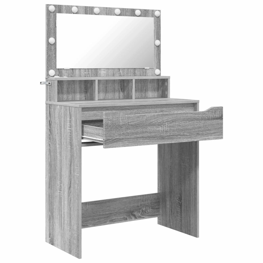 Tavoli da Trucco per Camera da Letto con cassetto Grigio Sonoma 888973