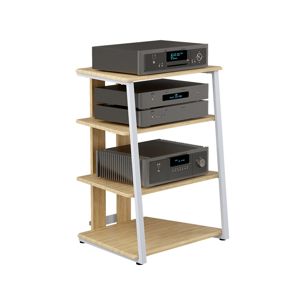 Vicco Ripiano portaoggetti Sonoma/Bianco 61 x 78 cm 4 ripiani aperti