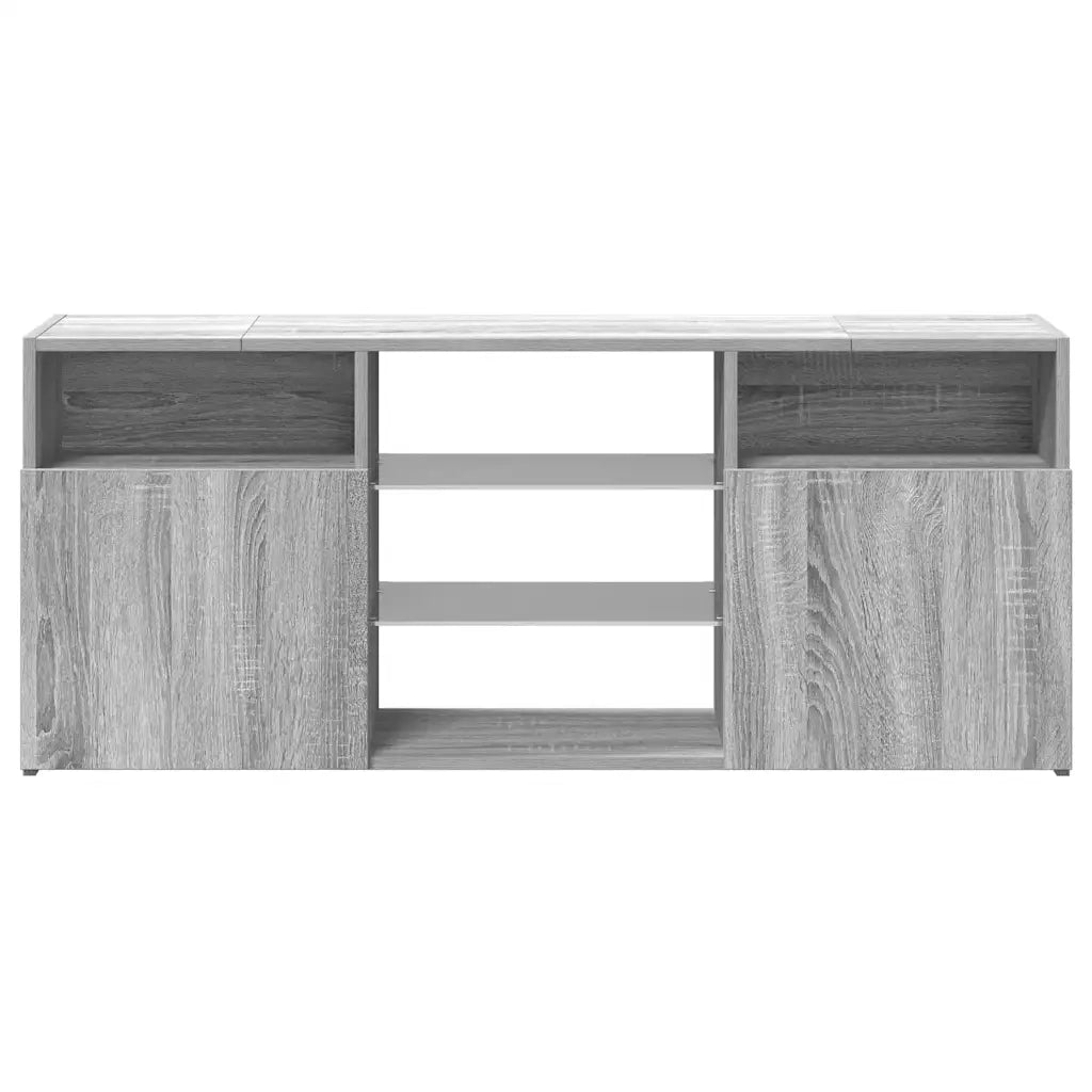 Mobile Porta TV con Luci LED Grigio Sonoma 120x30x50 cm 815715