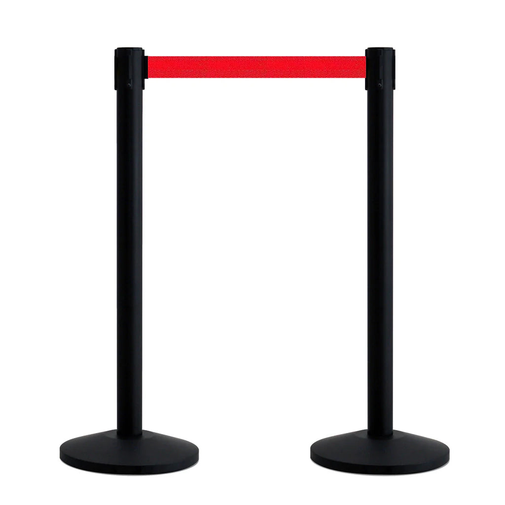 Coppia Colonnine Segnapercorso nere nastro 3 M - BLU