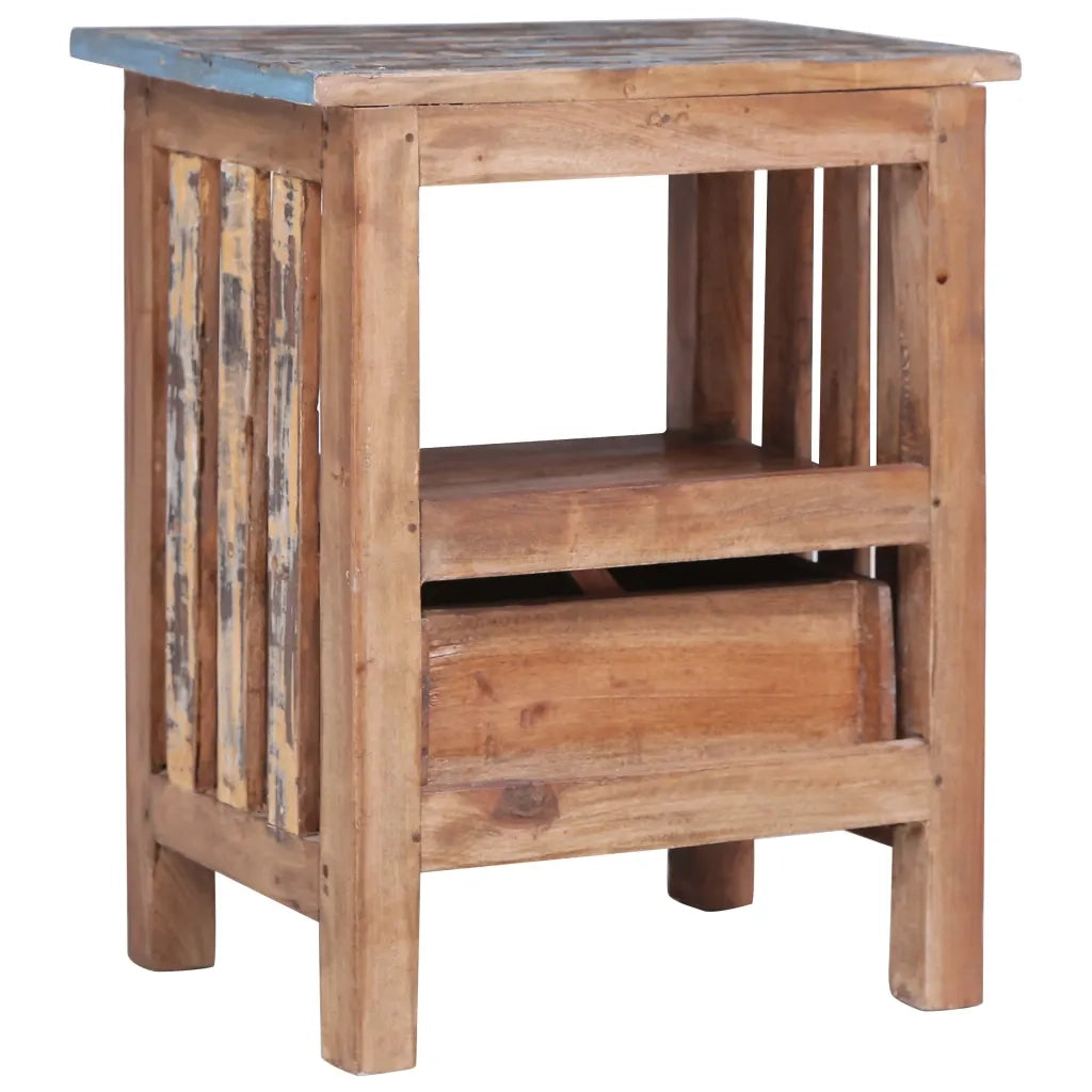 Comodino 41x30x50 cm in Legno Massello di Mogano 283926