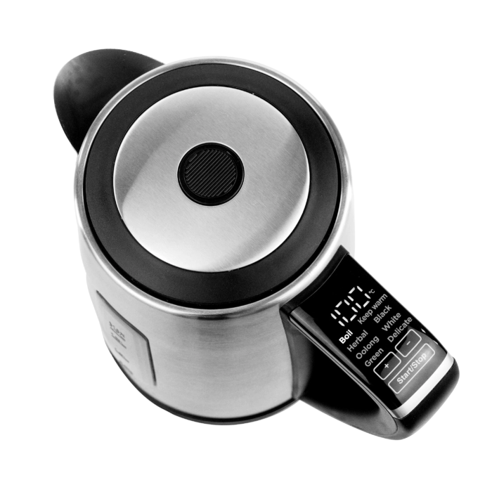 Bollitore elettrico 1,7 litri, acciaio inox, display LED 10 temperature, controllo touch, spegnimento automatico - SOGO