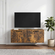 Mobile Porta TV da Muro Rovere Fumo 78,5 x 31 x 30 cm 899060