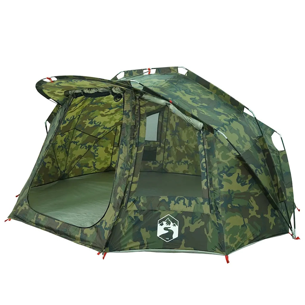Tenda da Pesca per 5 Persone-Tenda da campeggio Mimetica Impermeabile 494377