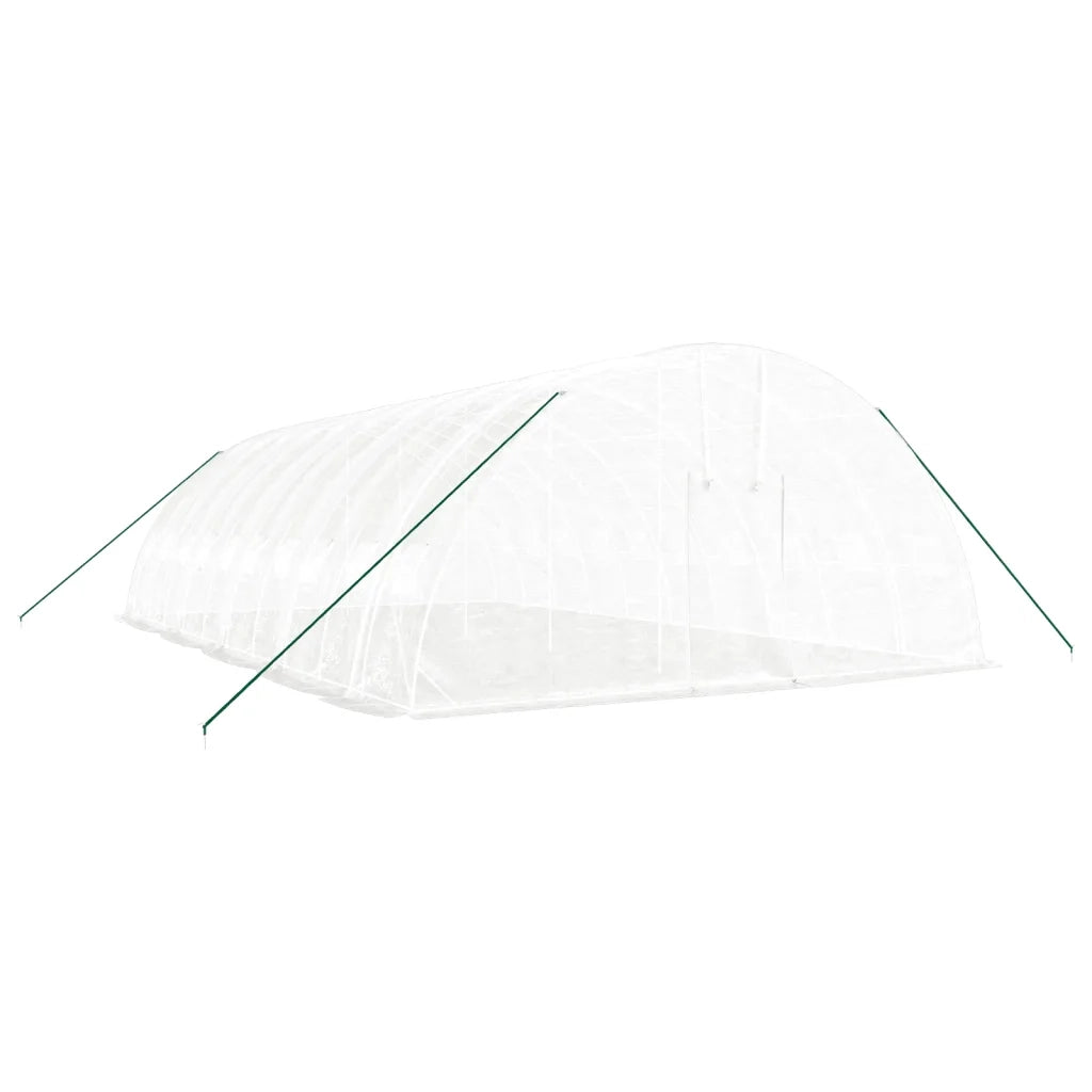 Serra con Telaio in Acciaio Bianco 60 m² 10x6x2,85 m 3188119